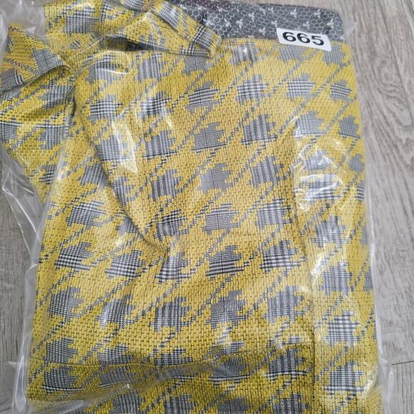 Cabi Regency Yellow Gray Houndstooth Coat Jacket Sz L Tailored Academia Workwear - Picture 11 of 11